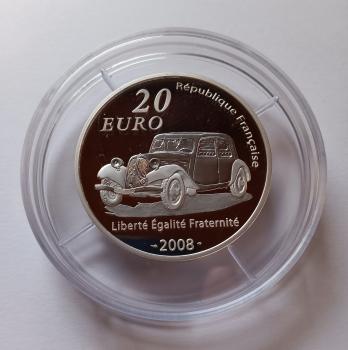 Preview: Frankreich 20 € Citroen 5 Unzen Silber 2008 PP